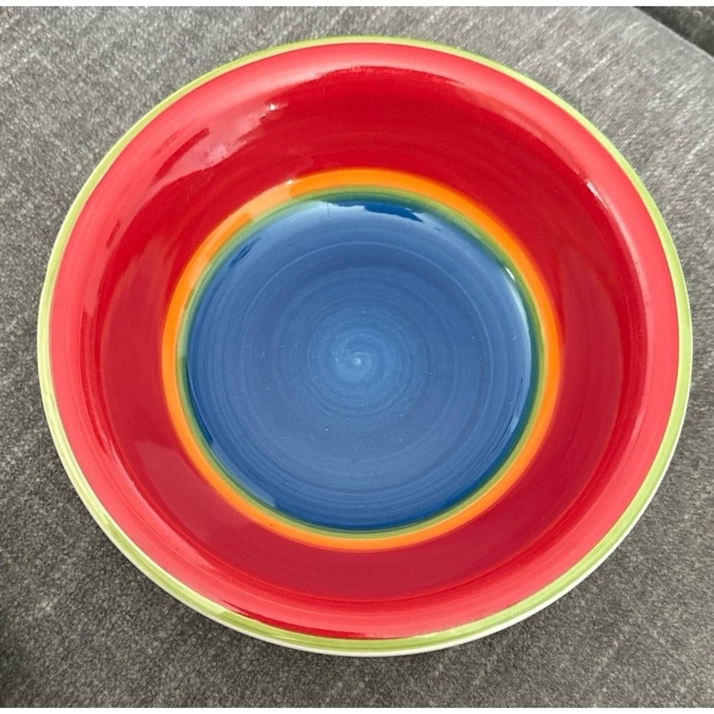 Royal‎ Norfolk Mambo Color Swirl Ceramic Blue Center Plate